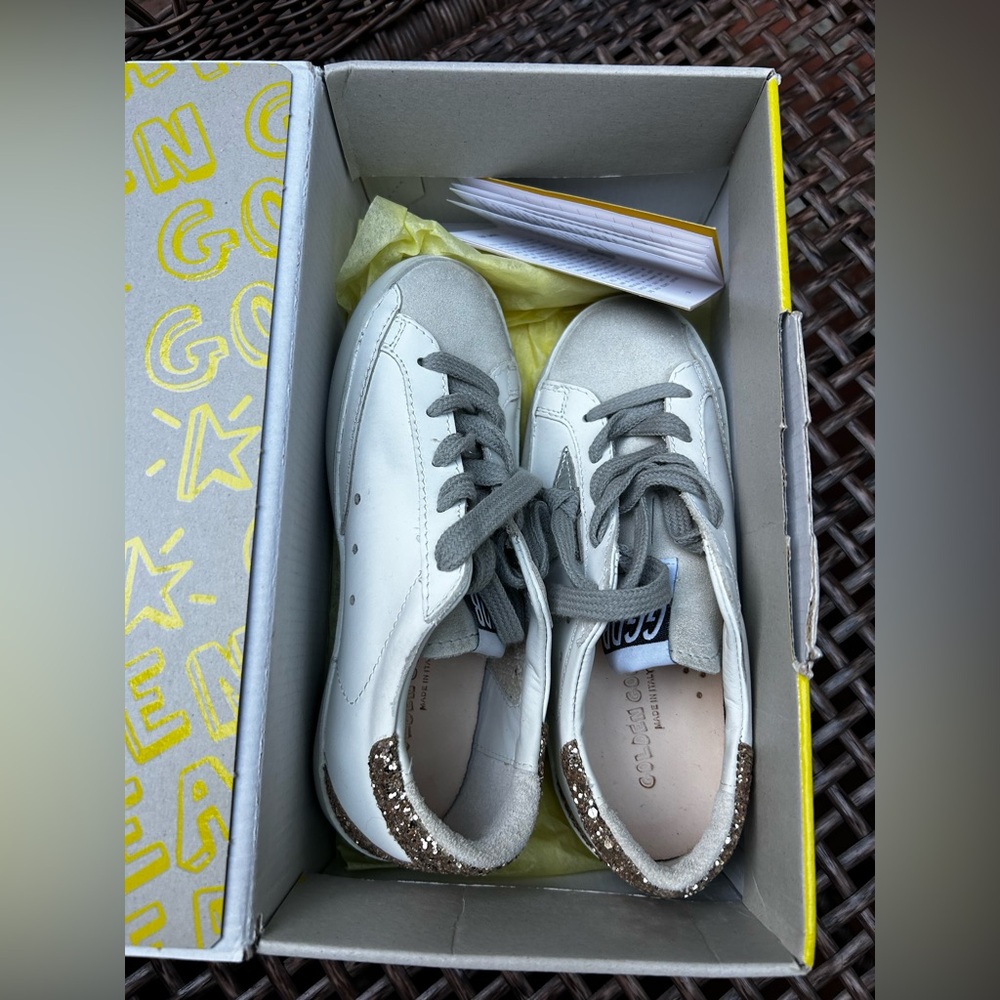 ❌SOLD❌Golden Goose Kids Super Star Classic with Spur NEW IN BOX! - Picture 8 of 14
